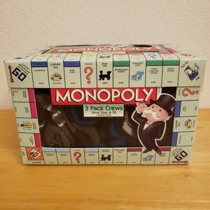 Monopoly Crew Socks 3 Pairs